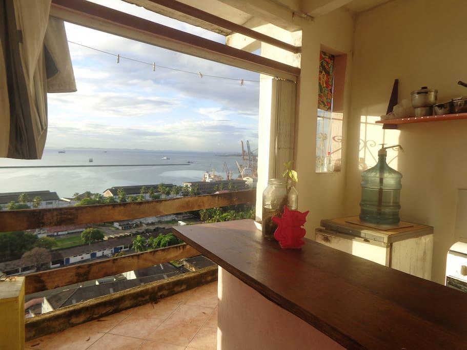 Apartamento Santo Antonio Vista Da Bahia Salvador Rum bild